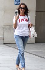 ANDREA MCLEAN Arrives at BBC Radio in London 06/24/2018