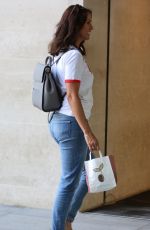 ANDREA MCLEAN Arrives at BBC Radio in London 06/24/2018