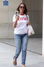 ANDREA MCLEAN Arrives at BBC Radio in London 06/24/2018