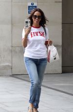 ANDREA MCLEAN Arrives at BBC Radio in London 06/24/2018
