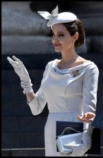 ANGELINA JOLIE at a Service Marking 200th Anniversary of Order of St Michael and St george in London 06/28/2018