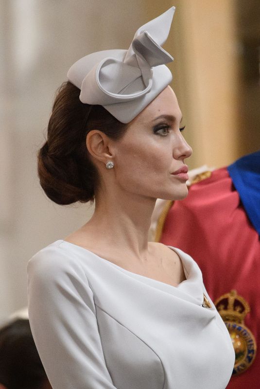 ANGELINA JOLIE at a Service Marking 200th Anniversary of Order of St Michael and St george in London 06/28/2018