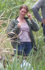 ANNE HATHAWAY on the Set of The Last Thing He Wanted in San Juan 06/19/2018
