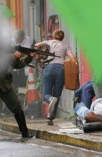 ANNE HATHAWAY on the Set of The Last Thing He Wanted in San Juan 06/19/2018