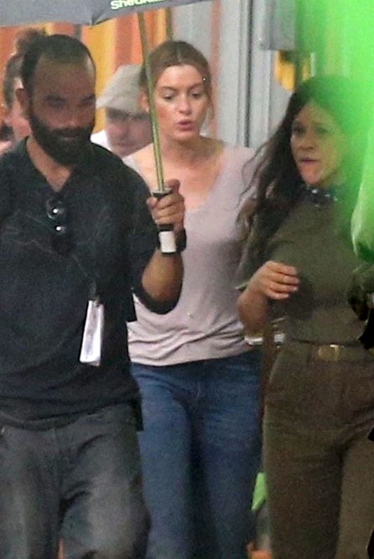 ANNE HATHAWAY on the Set of The Last Thing He Wanted in San Juan 06/19/2018