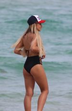 ANYA TAYLOR-JOY in Bikini at a Beach in Miami 06/02/2018 - HawtCelebs