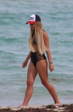ANYA TAYLOR-JOY in Bikini at a Beach in Miami 06/02/2018