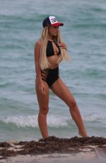 ANYA TAYLOR-JOY in Bikini at a Beach in Miami 06/02/2018