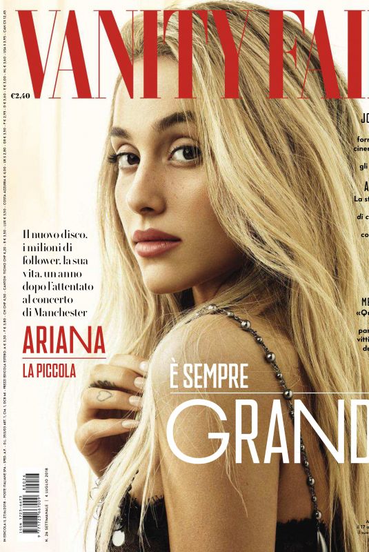 ARIANA GRANDE in Vanity Fair Magazine, Italy June 2018