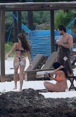 ARIANNY CELESTE and TANIA MARIA in Bikinis at a Beach in Tulum 06/20/2018