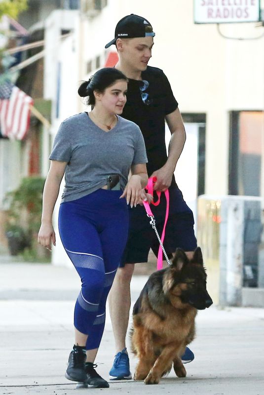 ARIEL WINTER and Levi Meaden Out with Their Dog in Los Angeles 06/26/2018