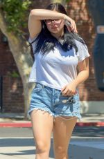 ARIEL WINTER in Denim Shorts Out in Studio City 06/18/2018