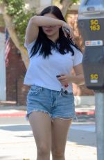ARIEL WINTER in Denim Shorts Out in Studio City 06/18/2018