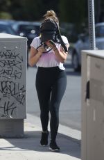 ASHLEY BENSON Arrives at a Spa in Los Angeles 06/14/2018