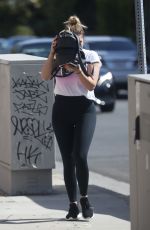ASHLEY BENSON Arrives at a Spa in Los Angeles 06/14/2018