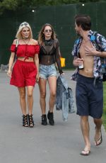 ASHLEY JAMES Arrives at The Mighty Hoopla Festival in London 06/03/2018