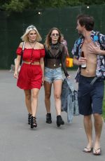 ASHLEY JAMES Arrives at The Mighty Hoopla Festival in London 06/03/2018