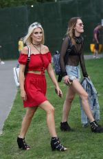 ASHLEY JAMES Arrives at The Mighty Hoopla Festival in London 06/03/2018