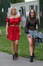 ASHLEY JAMES Arrives at The Mighty Hoopla Festival in London 06/03/2018