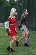 ASHLEY JAMES Arrives at The Mighty Hoopla Festival in London 06/03/2018