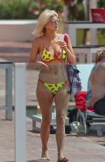 ASHLEY JAMES in Bikini on Holiday in Ibiza 06/07/2018