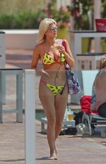 ASHLEY JAMES in Bikini on Holiday in Ibiza 06/07/2018