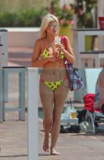 ASHLEY JAMES in Bikini on Holiday in Ibiza 06/07/2018