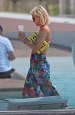 ASHLEY JAMES in Bikini on Holiday in Ibiza 06/07/2018