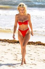 ASHLEY JAMES in Bikini on the Beach in Ibiza 06/07/2018