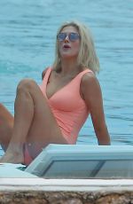 ASHLEY JAMES in Swimsuit at a Pool in Ibiza 06/06/2018