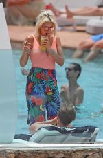 ASHLEY JAMES in Swimsuit at a Pool in Ibiza 06/06/2018