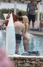 ASHLEY JAMES in Swimsuit at a Pool in Ibiza 06/06/2018