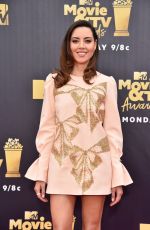 AUBREY PLAZA at 2018 MTV Movie and TV Awards in Santa Monica 06/16/2018