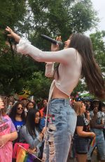 BEA MILLER Performs at NYC Pride in New York 06/23/2018
