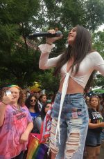 BEA MILLER Performs at NYC Pride in New York 06/23/2018