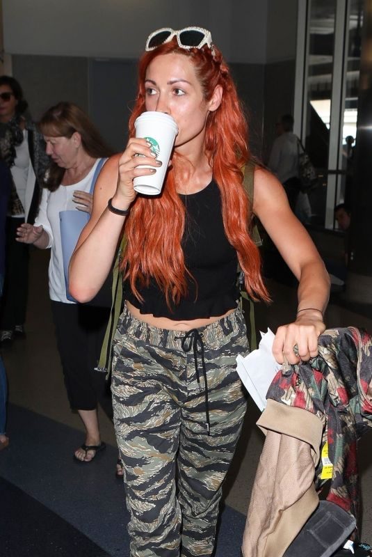 BECKY LYNCH Arrives at Los Angeles International Airport 06/06/2018
