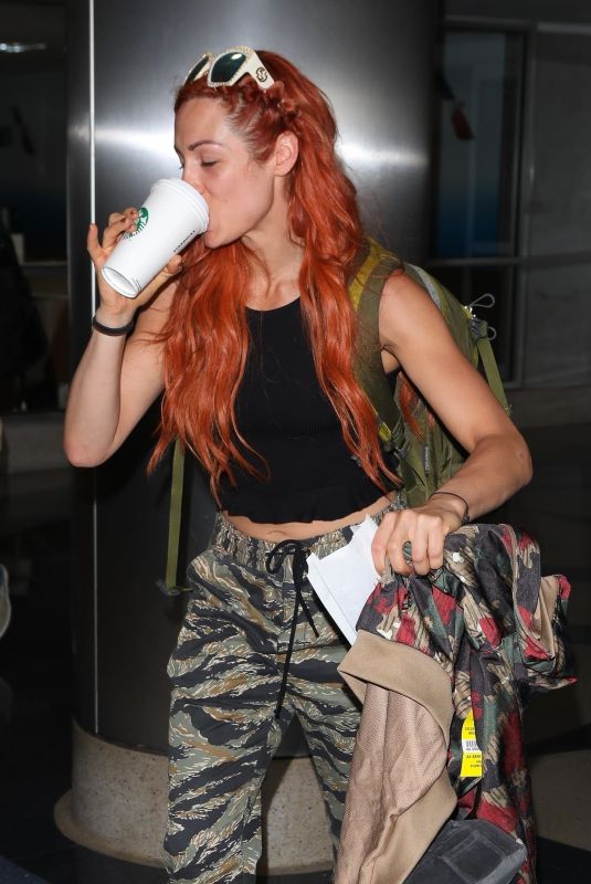 BECKY LYNCH at Los Angeles International Airport 06/06/2018