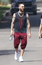 BEHATI PRINSLOO and Adam Levine Leves Pilates Class in Studio City 06/22/2018