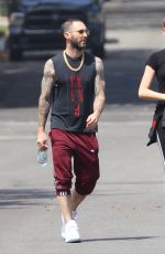 BEHATI PRINSLOO and Adam Levine Leves Pilates Class in Studio City 06/22/2018