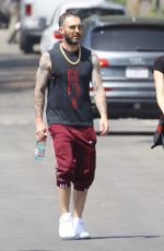 BEHATI PRINSLOO and Adam Levine Leves Pilates Class in Studio City 06/22/2018