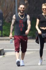 BEHATI PRINSLOO and Adam Levine Leves Pilates Class in Studio City 06/22/2018