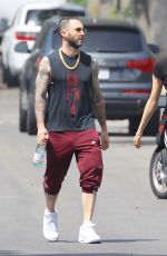 BEHATI PRINSLOO and Adam Levine Leves Pilates Class in Studio City 06/22/2018