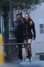 BELLA HADID and The Weeknd Out in Paris 05/31/2018