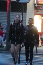 BELLA HADID and The Weeknd Out in Paris 05/31/2018