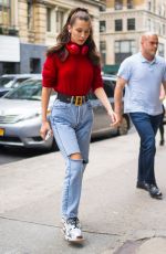 BELLA HADID Arrives at Alexander Wang Office in New York 06/02/2018
