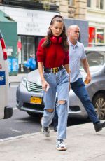 BELLA HADID Arrives at Alexander Wang Office in New York 06/02/2018