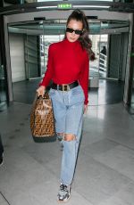 BELLA HADID Arrives at Charles De Gaulle Airport in Paris 06/02/2018