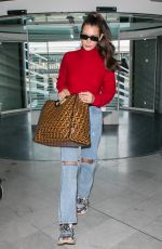 BELLA HADID Arrives at Charles De Gaulle Airport in Paris 06/02/2018