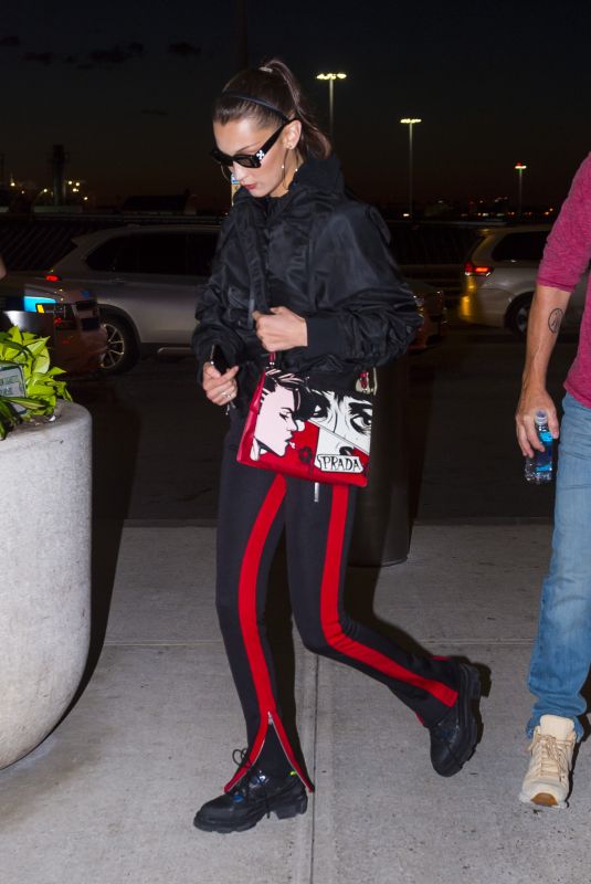 BELLA HADID at JFK Airport in New York 06/14/2018