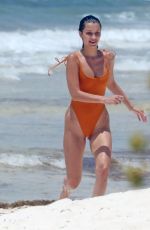 BELLA HADID in Swimsuit at a Beach in Cancun 06/06/2018